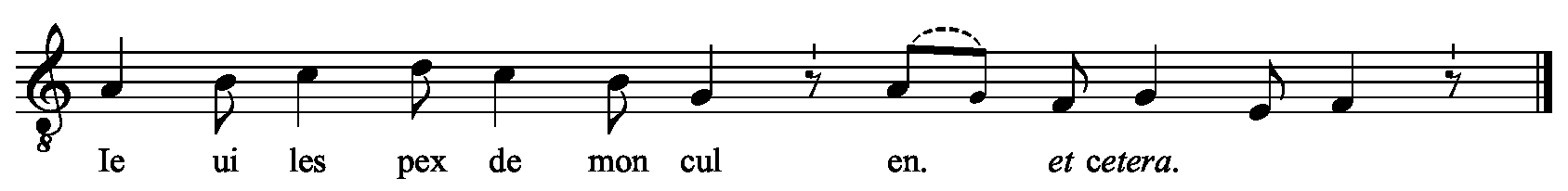Refrain musical notation